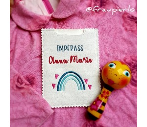 Stickserie - ITH Impfpasshülle in 2 Größen & je 2 Varianten